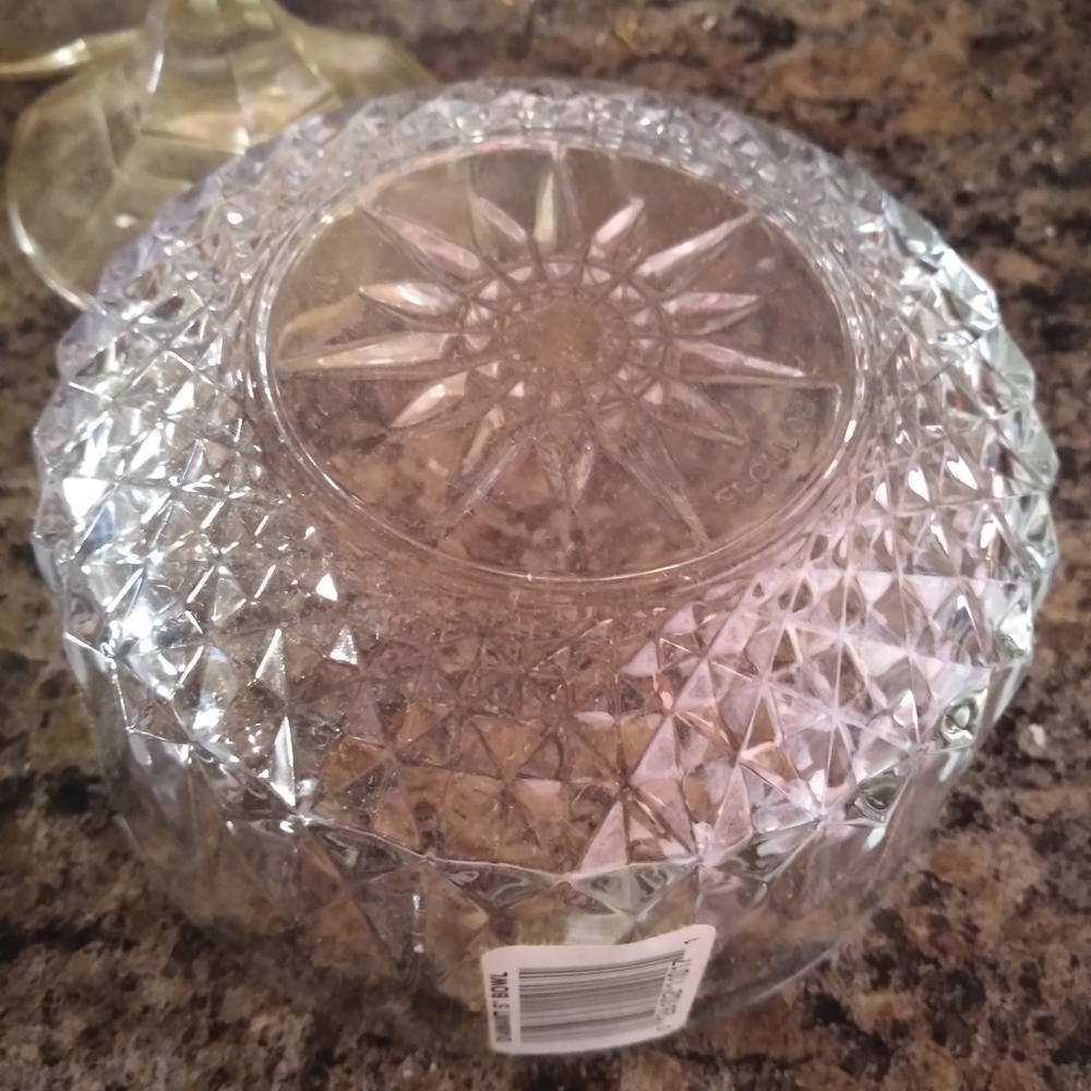 Diamante crystal bowls set of 4